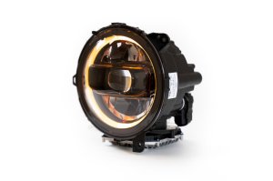 Jeep Wrangler Headlights - DV8 Offroad - LED Projector - Black - `18-`22